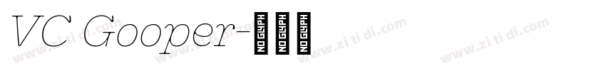 VC Gooper字体转换
